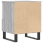 vidaXL Κομοδίνο Γκρι Sonoma 40 x 35 x 50 εκ. από Επεξεργασμένο Ξύλο
