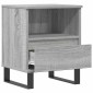 vidaXL Κομοδίνα 2 τεμ. Γκρι Sonoma 40 x 35 x 50 εκ. από Επεξεργ. Ξύλο