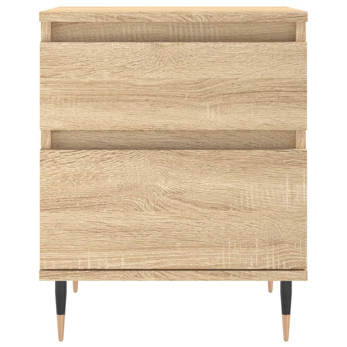 vidaXL Κομοδίνα 2 τεμ. Sonoma Δρυς 40 x 35 x 50 εκ. από Επεξεργ. Ξύλο