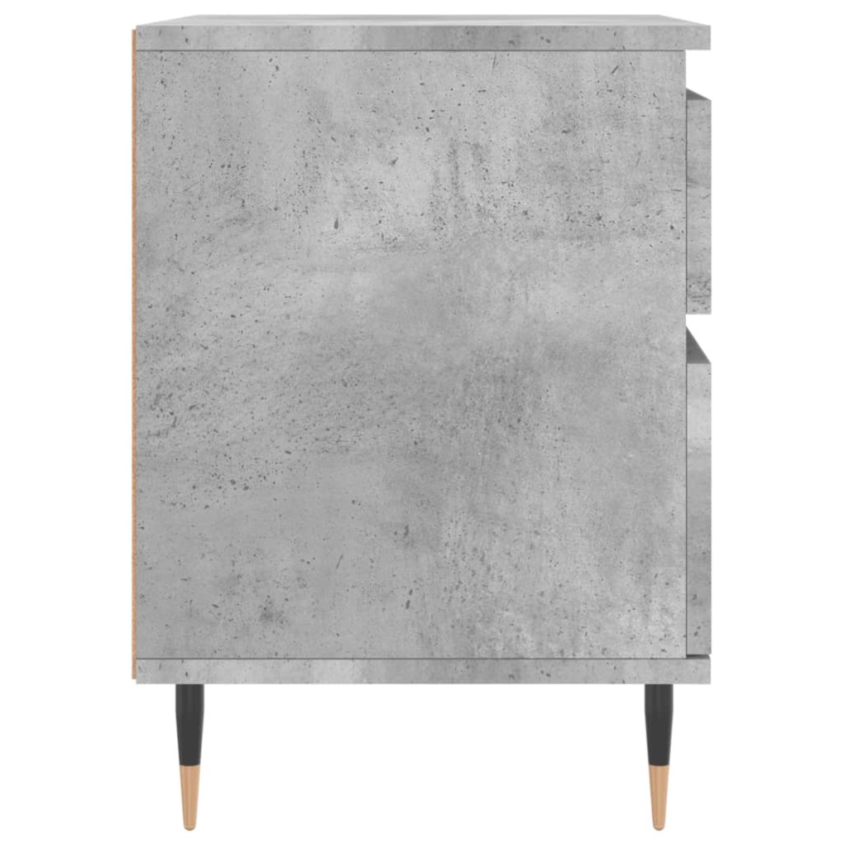 vidaXL Κομοδίνο Γκρι Σκυροδέματος 40 x 35 x 50 εκ. από Επεξεργ. Ξύλο