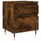 vidaXL Κομοδίνο Καπνιστή Δρυς 40 x 35 x 50 εκ. από Επεξεργ. Ξύλο