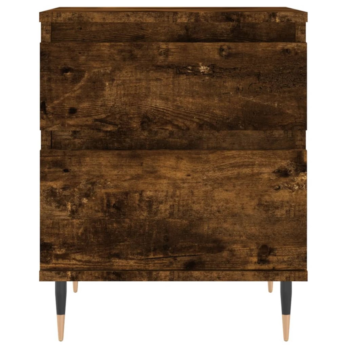 vidaXL Κομοδίνο Καπνιστή Δρυς 40 x 35 x 50 εκ. από Επεξεργ. Ξύλο