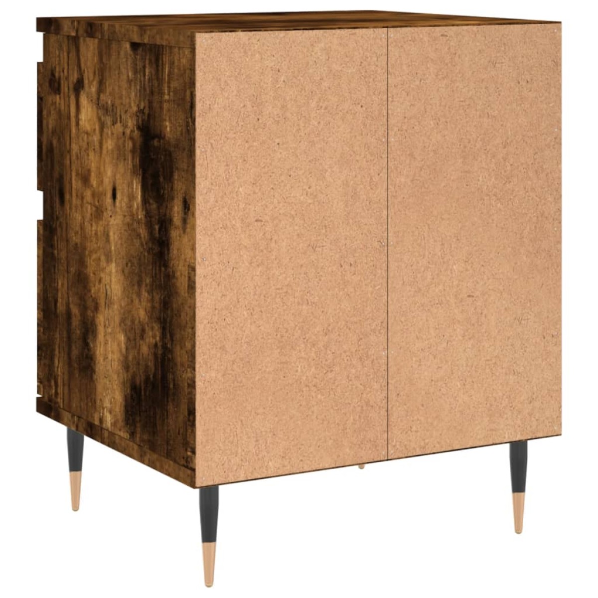 vidaXL Κομοδίνο Καπνιστή Δρυς 40 x 35 x 50 εκ. από Επεξεργ. Ξύλο