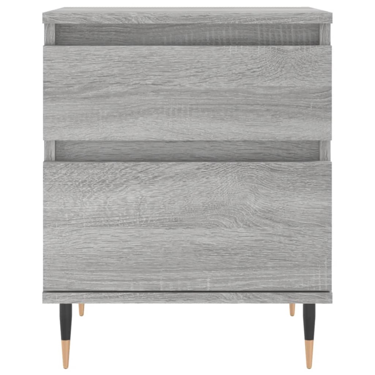 vidaXL Κομοδίνα 2 τεμ. Γκρι Sonoma 40 x 35 x 50 εκ. από Επεξεργ. Ξύλο