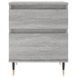 vidaXL Κομοδίνα 2 τεμ. Γκρι Sonoma 40 x 35 x 50 εκ. από Επεξεργ. Ξύλο