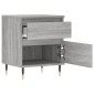 vidaXL Κομοδίνα 2 τεμ. Γκρι Sonoma 40 x 35 x 50 εκ. από Επεξεργ. Ξύλο
