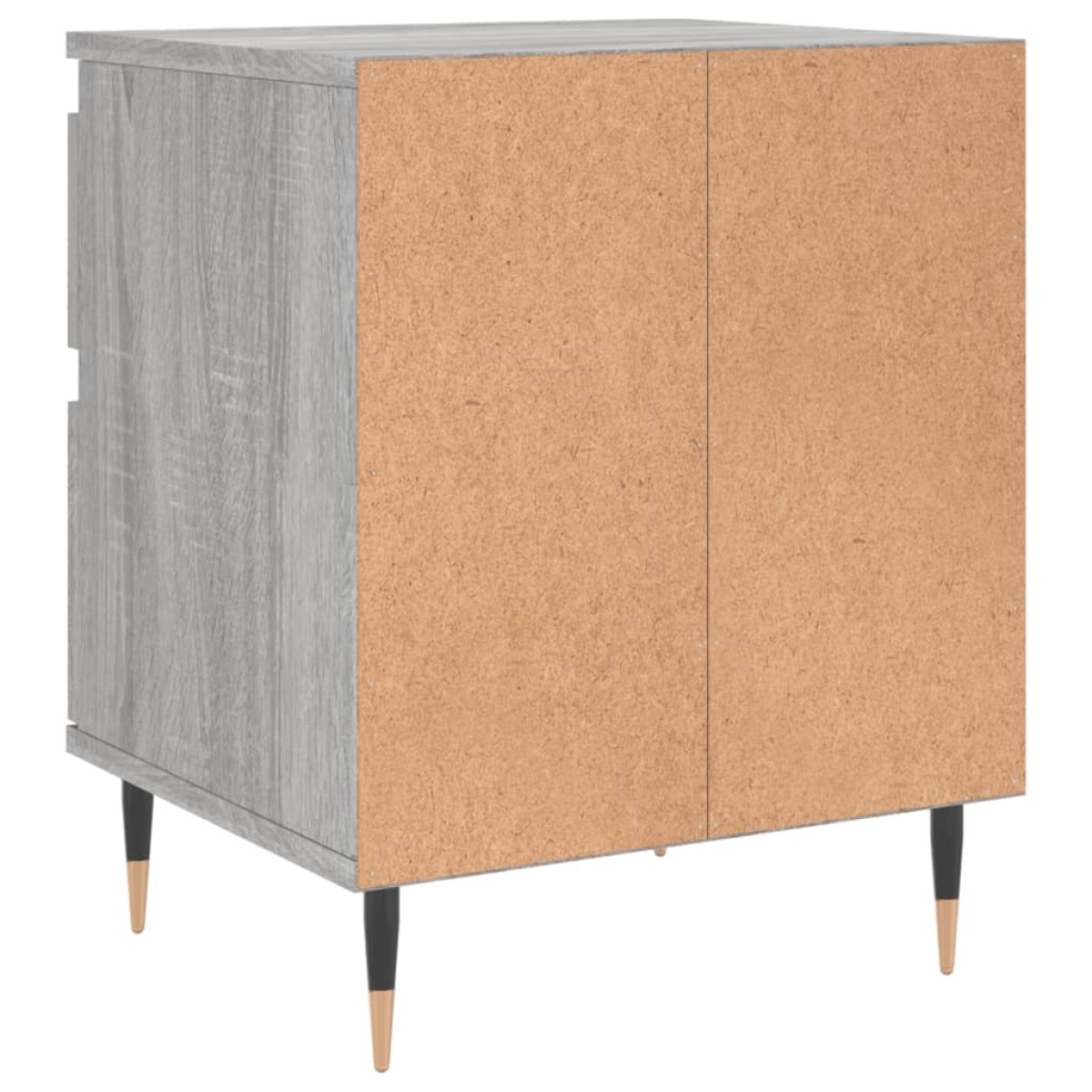 vidaXL Κομοδίνα 2 τεμ. Γκρι Sonoma 40 x 35 x 50 εκ. από Επεξεργ. Ξύλο