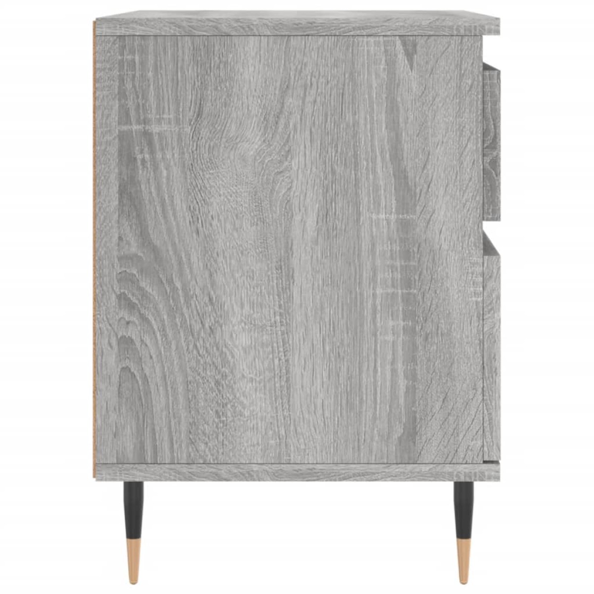 vidaXL Κομοδίνα 2 τεμ. Γκρι Sonoma 40 x 35 x 50 εκ. από Επεξεργ. Ξύλο