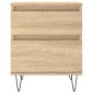 vidaXL Κομοδίνο Sonoma Δρυς 40 x 35 x 50 εκ. από Επεξεργ. Ξύλο
