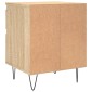 vidaXL Κομοδίνο Sonoma Δρυς 40 x 35 x 50 εκ. από Επεξεργ. Ξύλο
