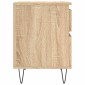 vidaXL Κομοδίνο Sonoma Δρυς 40 x 35 x 50 εκ. από Επεξεργ. Ξύλο