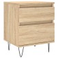 vidaXL Κομοδίνα 2 τεμ. Sonoma Δρυς 40 x 35 x 50 εκ. από Επεξεργ. Ξύλο