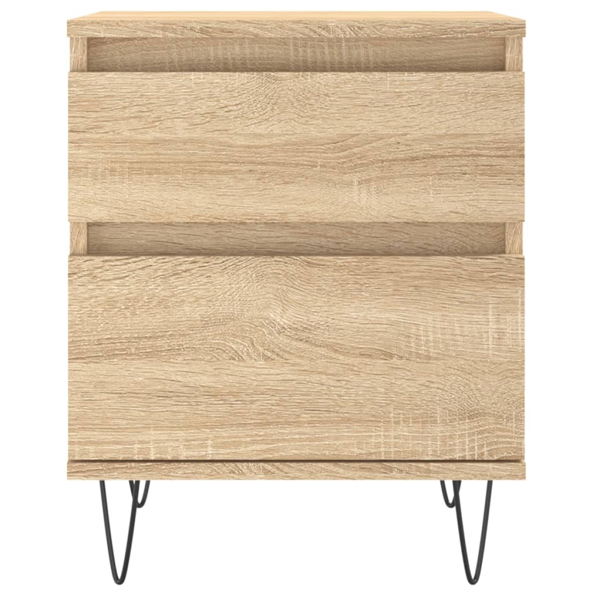 vidaXL Κομοδίνα 2 τεμ. Sonoma Δρυς 40 x 35 x 50 εκ. από Επεξεργ. Ξύλο