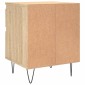 vidaXL Κομοδίνα 2 τεμ. Sonoma Δρυς 40 x 35 x 50 εκ. από Επεξεργ. Ξύλο