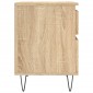 vidaXL Κομοδίνα 2 τεμ. Sonoma Δρυς 40 x 35 x 50 εκ. από Επεξεργ. Ξύλο