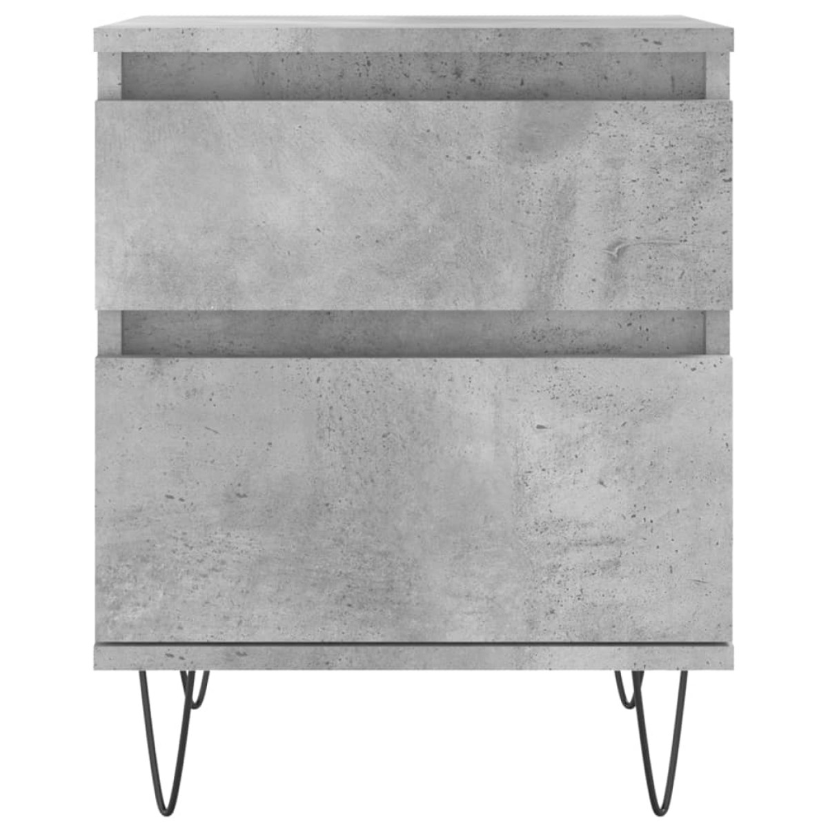 vidaXL Κομοδίνο Γκρι Σκυροδέματος 40 x 35 x 50 εκ. από Επεξεργ. Ξύλο