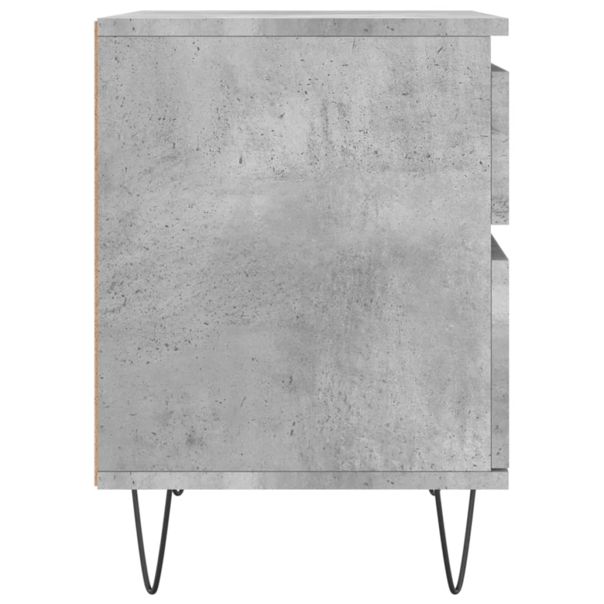 vidaXL Κομοδίνο Γκρι Σκυροδέματος 40 x 35 x 50 εκ. από Επεξεργ. Ξύλο