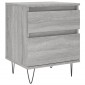 vidaXL Κομοδίνο Γκρι Sonoma 40 x 35 x 50 εκ. από Επεξεργασμένο Ξύλο