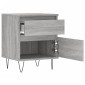 vidaXL Κομοδίνο Γκρι Sonoma 40 x 35 x 50 εκ. από Επεξεργασμένο Ξύλο