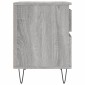 vidaXL Κομοδίνο Γκρι Sonoma 40 x 35 x 50 εκ. από Επεξεργασμένο Ξύλο