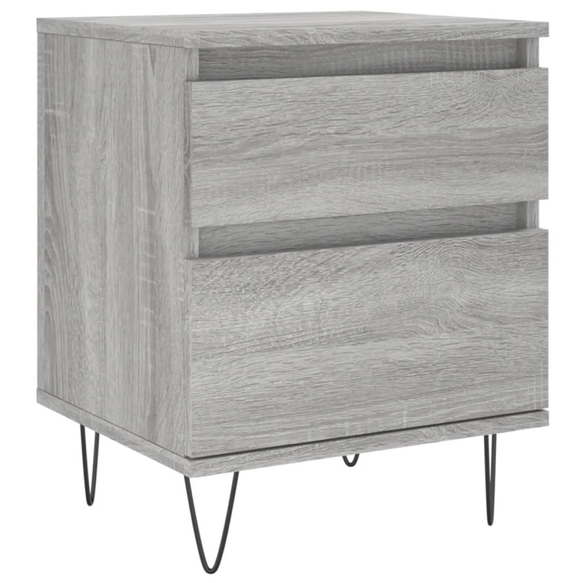vidaXL Κομοδίνα 2 τεμ. Γκρι Sonoma 40 x 35 x 50 εκ. από Επεξεργ. Ξύλο