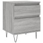 vidaXL Κομοδίνα 2 τεμ. Γκρι Sonoma 40 x 35 x 50 εκ. από Επεξεργ. Ξύλο