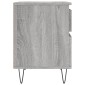 vidaXL Κομοδίνα 2 τεμ. Γκρι Sonoma 40 x 35 x 50 εκ. από Επεξεργ. Ξύλο