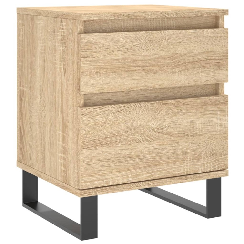 vidaXL Κομοδίνο Sonoma Δρυς 40 x 35 x 50 εκ. από Επεξεργ. Ξύλο