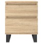 vidaXL Κομοδίνο Sonoma Δρυς 40 x 35 x 50 εκ. από Επεξεργ. Ξύλο