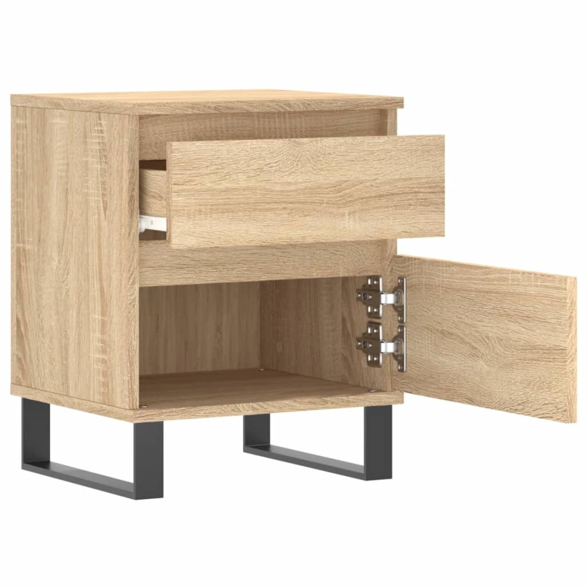 vidaXL Κομοδίνο Sonoma Δρυς 40 x 35 x 50 εκ. από Επεξεργ. Ξύλο