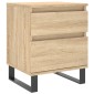 vidaXL Κομοδίνα 2 τεμ. Sonoma Δρυς 40 x 35 x 50 εκ. από Επεξεργ. Ξύλο