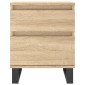 vidaXL Κομοδίνα 2 τεμ. Sonoma Δρυς 40 x 35 x 50 εκ. από Επεξεργ. Ξύλο