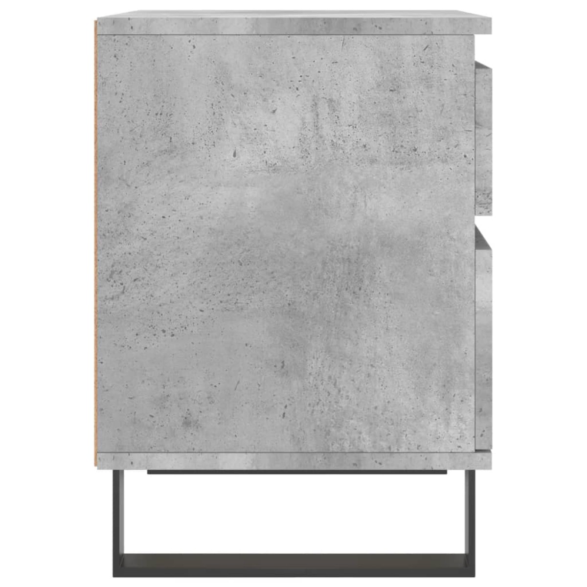 vidaXL Κομοδίνο Γκρι Σκυροδέματος 40 x 35 x 50 εκ. από Επεξεργ. Ξύλο