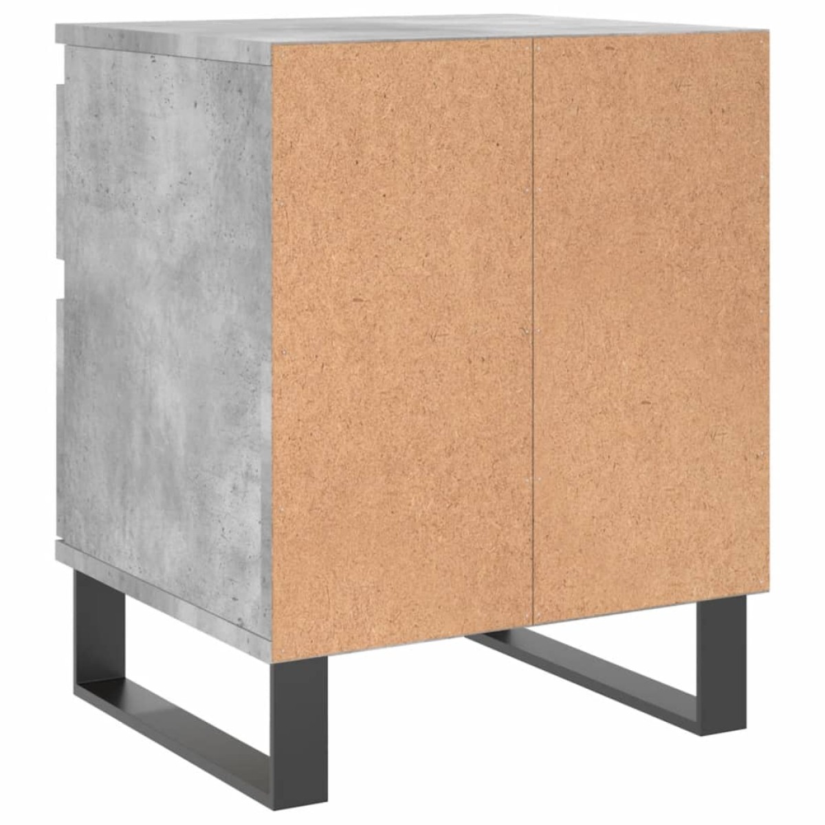 vidaXL Κομοδίνα 2 τεμ. Γκρι Σκυροδέματος 40x35x50 εκ. Επεξεργ. Ξύλο