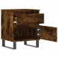 vidaXL Κομοδίνο Καπνιστή Δρυς 40 x 35 x 50 εκ. από Επεξεργ. Ξύλο