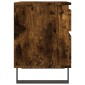 vidaXL Κομοδίνο Καπνιστή Δρυς 40 x 35 x 50 εκ. από Επεξεργ. Ξύλο