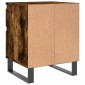 vidaXL Κομοδίνα 2 τεμ. Καπνιστή Δρυς 40 x 35 x 50 εκ. Επεξεργ. Ξύλο