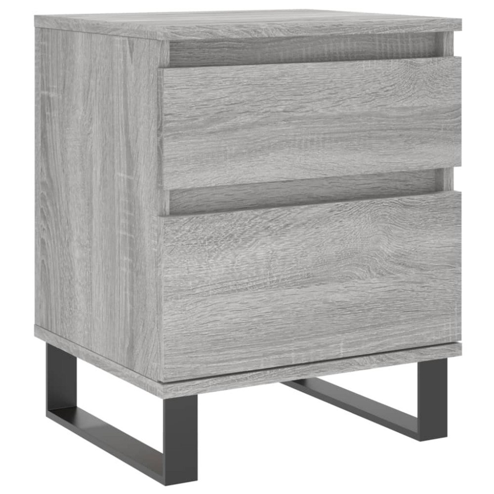 vidaXL Κομοδίνο Γκρι Sonoma 40 x 35 x 50 εκ. από Επεξεργασμένο Ξύλο