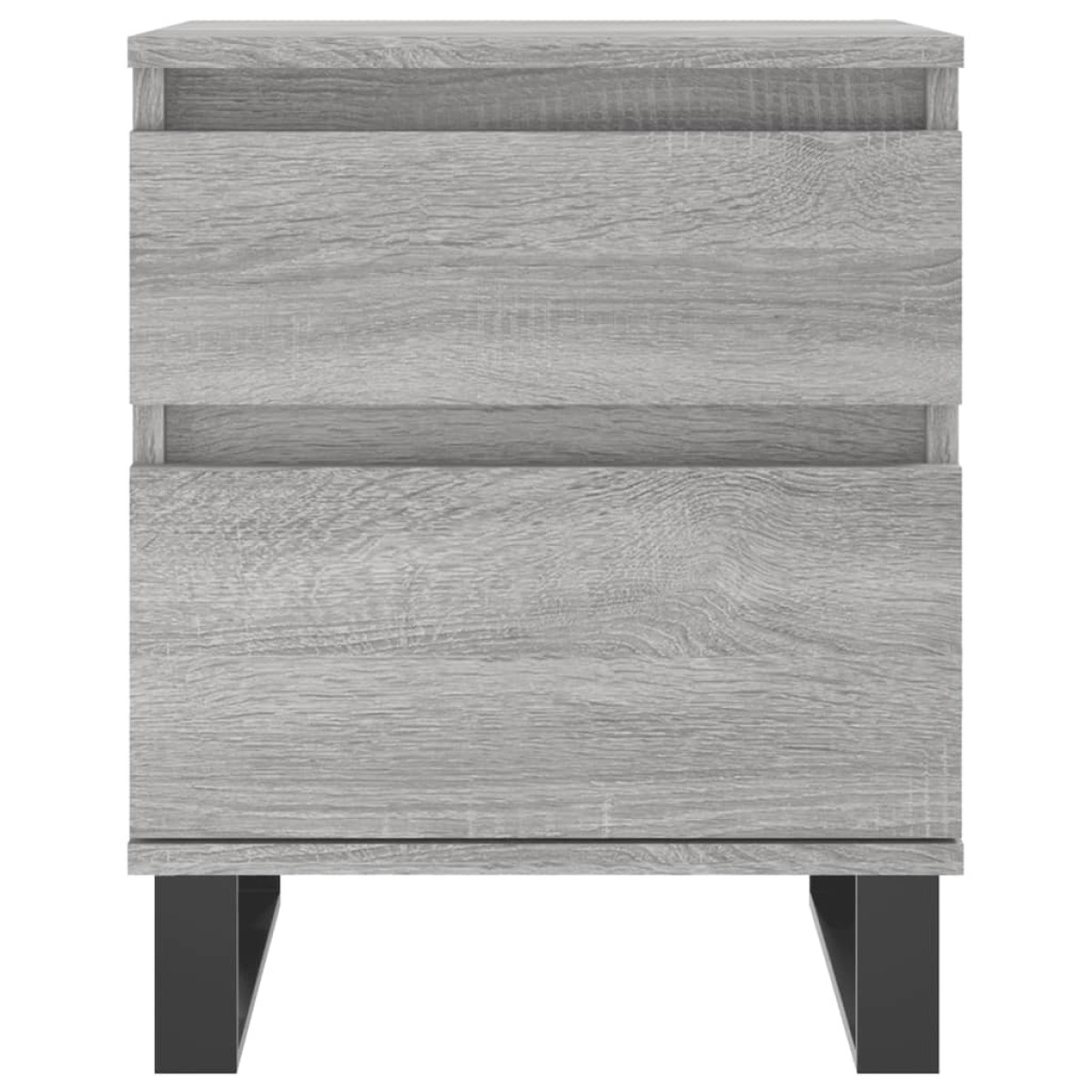 vidaXL Κομοδίνα 2 τεμ. Γκρι Sonoma 40 x 35 x 50 εκ. από Επεξεργ. Ξύλο