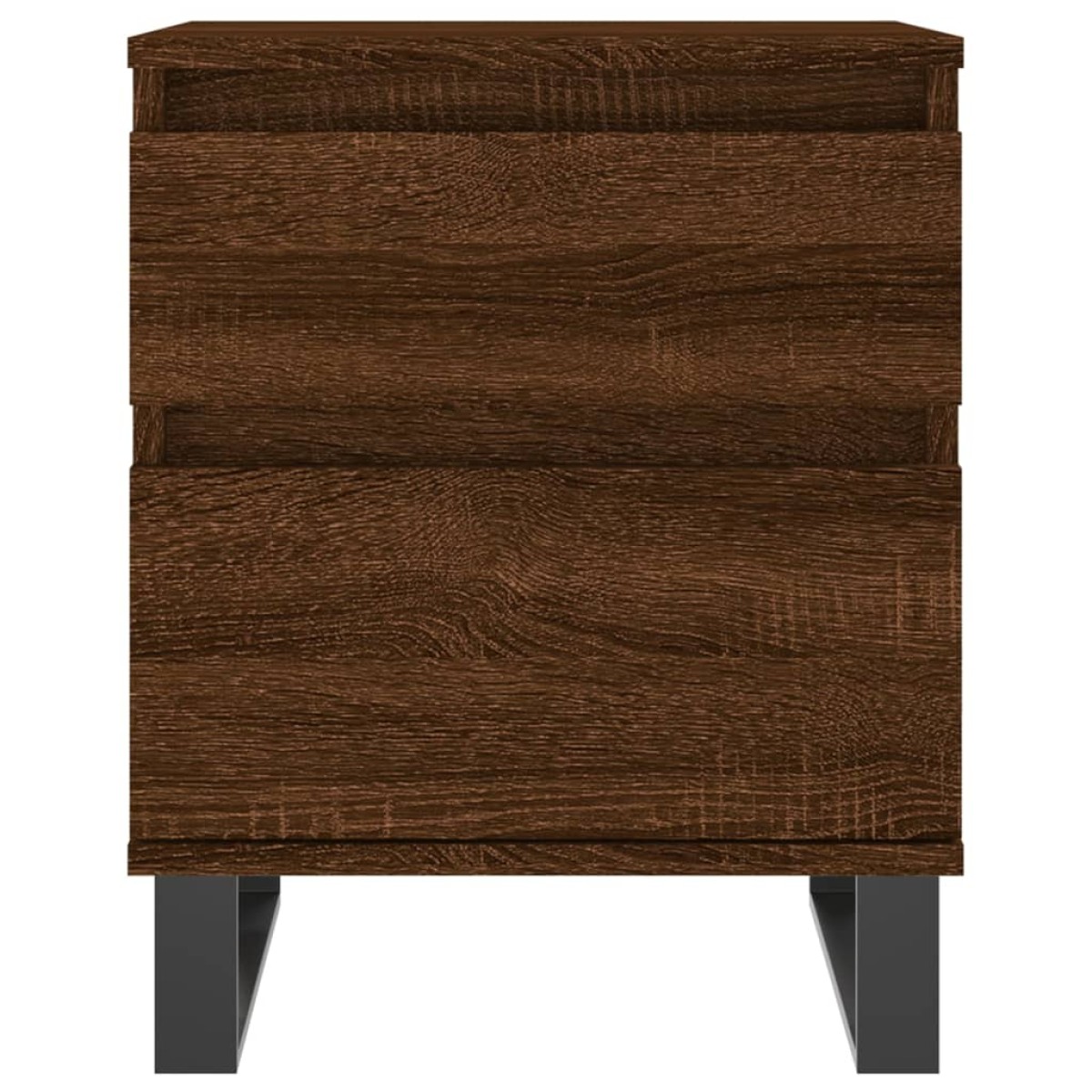 vidaXL Κομοδίνα 2 τεμ. Καφέ Δρυς 40 x 35 x 50 εκ. από Επεξεργ. Ξύλο