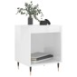 vidaXL Κομοδίνα 2 τεμ. Γυαλ. Λευκό 40 x 35 x 50 εκ. Επεξεργασμένο Ξύλο