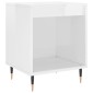 vidaXL Κομοδίνα 2 τεμ. Γυαλ. Λευκό 40 x 35 x 50 εκ. Επεξεργασμένο Ξύλο
