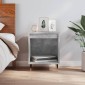 vidaXL Κομοδίνο Γκρι Σκυροδέματος 40 x 35 x 50 εκ. από Επεξεργ. Ξύλο