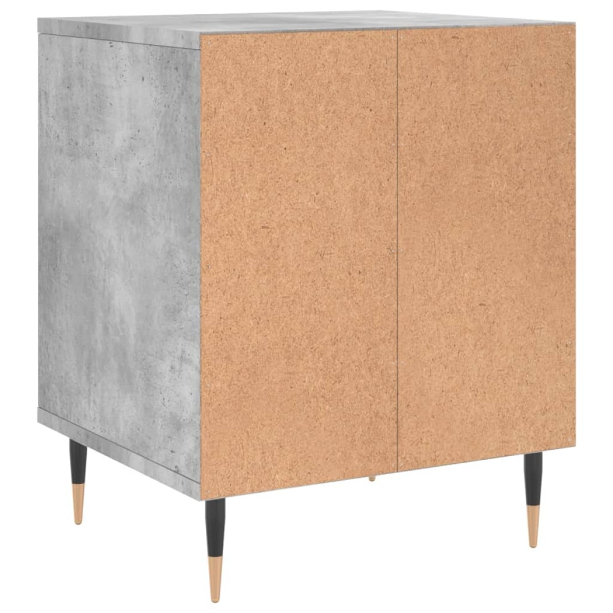 vidaXL Κομοδίνα 2 τεμ. Γκρι Σκυροδέματος 40x35x50 εκ. Επεξεργ. Ξύλο