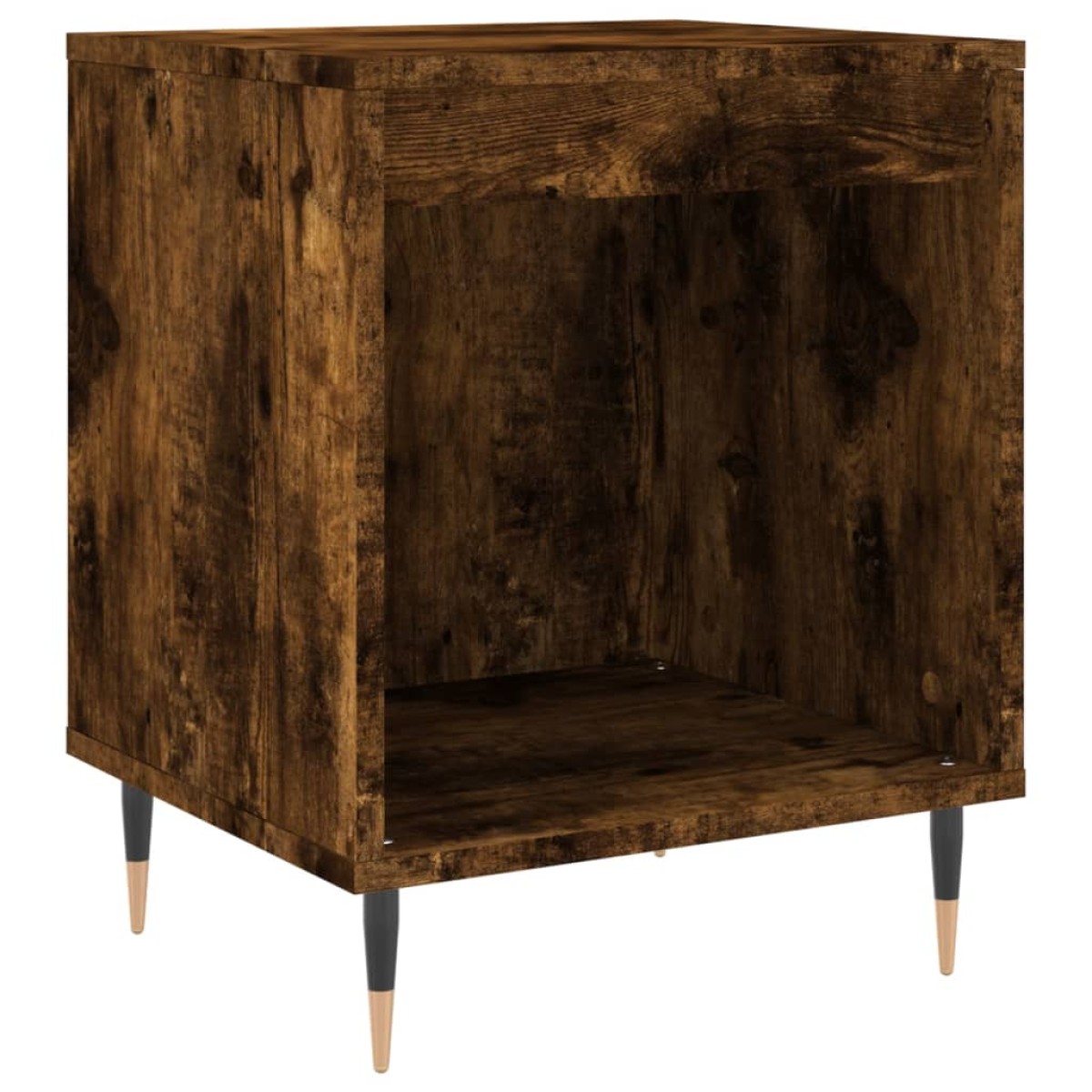 vidaXL Κομοδίνα 2 τεμ. Καπνιστή Δρυς 40 x 35 x 50 εκ. Επεξεργ. Ξύλο