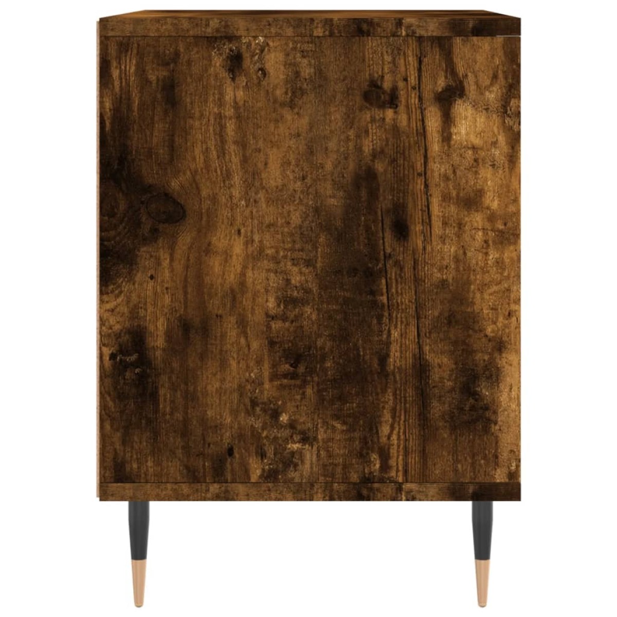 vidaXL Κομοδίνα 2 τεμ. Καπνιστή Δρυς 40 x 35 x 50 εκ. Επεξεργ. Ξύλο