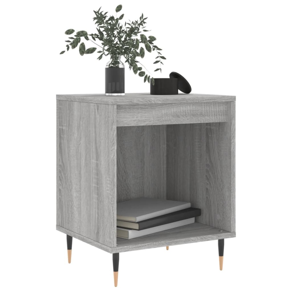 vidaXL Κομοδίνα 2 τεμ. Γκρι Sonoma 40 x 35 x 50 εκ. από Επεξεργ. Ξύλο