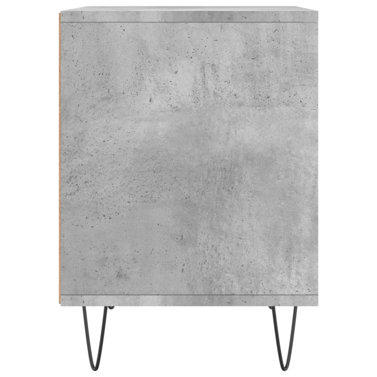 vidaXL Κομοδίνο Γκρι Σκυροδέματος 40 x 35 x 50 εκ. από Επεξεργ. Ξύλο