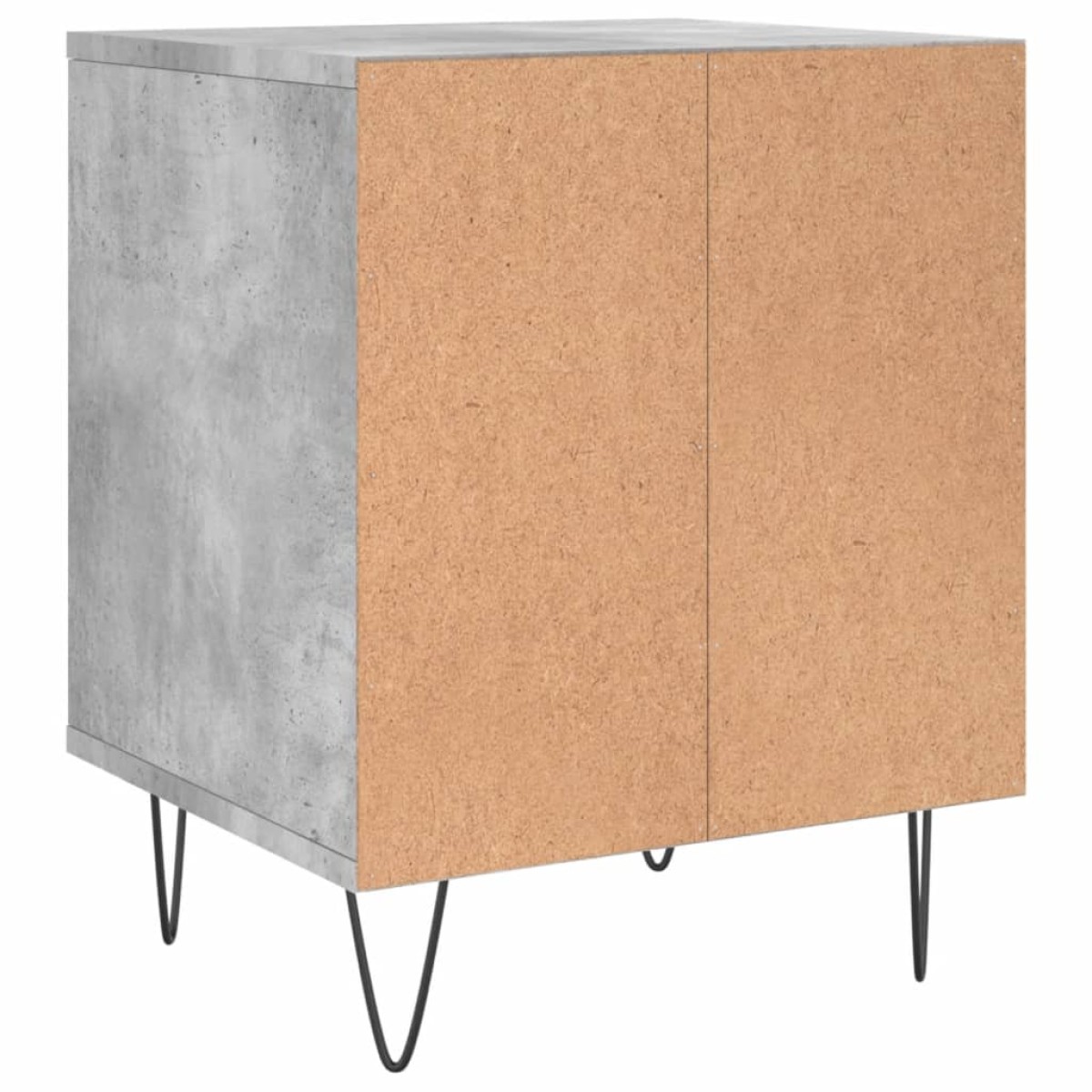 vidaXL Κομοδίνο Γκρι Σκυροδέματος 40 x 35 x 50 εκ. από Επεξεργ. Ξύλο
