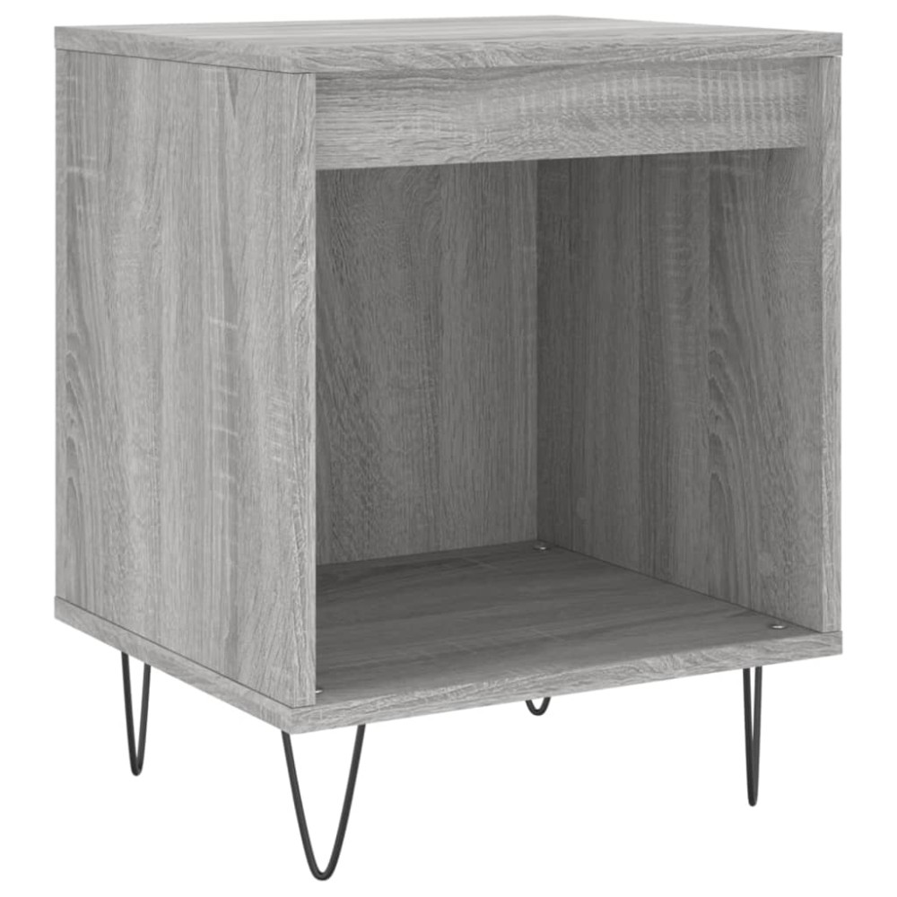 vidaXL Κομοδίνο Γκρι Sonoma 40 x 35 x 50 εκ. από Επεξεργασμένο Ξύλο